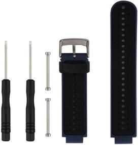 img 1 attached to 🔧 Enhance Your Garmin Forerunner 220/230/235/620/630/735XT/235Lite with Our Premium Replacement Smart Wrist Watch Accessory Band Strap - One Size Fits All!