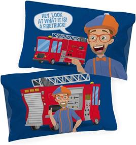 img 2 attached to 🔥 Blippi Look A Firetruck! Single Reversible Pillowcase - Double-Sided, Super Soft Kids Pillow Cover Bedding (Official Blippi Product)