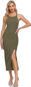 img 3 attached to 👗 JLCNCUE Causal Bodycon Dresses Sleeveless Women's Clothing in Dresses - Chic and Comfortable Fashion for Every Occasion!