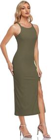 img 1 attached to 👗 JLCNCUE Causal Bodycon Dresses Sleeveless Women's Clothing in Dresses - Chic and Comfortable Fashion for Every Occasion!