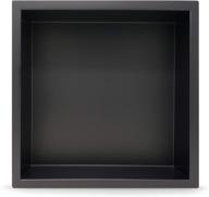 🚿 stainless steel shower niche: 12x12 recessed shelf in modern black design – easy install, lightweight, leak proof logo
