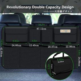 img 3 attached to Максимизируйте пространство багажника автомобиля с органайзером для автомобиля SURDOCA 3-го поколения супер вместительности, вешая его в салоне.