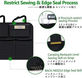 img 1 attached to Максимизируйте пространство багажника автомобиля с органайзером для автомобиля SURDOCA 3-го поколения супер вместительности, вешая его в салоне.