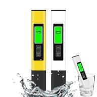 🌊 2 pack tds meter digital water tester for water quality: temperature, conductivity, hydroponics ec meter, turbidity meters, ppm meter for home drinking water, aquarium, and more logo