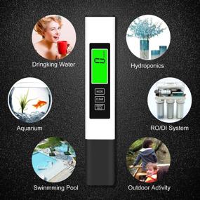 img 2 attached to 🌊 2 Pack TDS Meter Digital Water Tester for Water Quality: Temperature, Conductivity, Hydroponics EC Meter, Turbidity Meters, PPM Meter for Home Drinking Water, Aquarium, and More