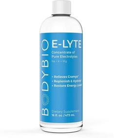 img 4 attached to BodyBio Elyte - 16 унций концентрат с электролитами для увлажнения: дружественный кето, без сахара, без калорийная формула, магний, калий, натрий смесь для восстановления от обезвоживания и облегчения судорог.