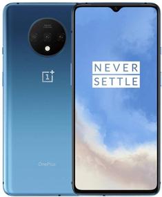 img 4 attached to 📱 OnePlus 7T 128GB, 8GB RAM, 6.55" AMOLED 90Hz Display, Snapdragon 855+ - T-Mobile Unlocked Global 4G LTE GSM (AT&T, Metro, Cricket) - Glacier Blue (Renewed)