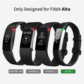 img 2 attached to Браслеты совместимые с Fitbit Alta/Alta HR для женщин и мужчин (4 штуки) Здоровье и Расслабление