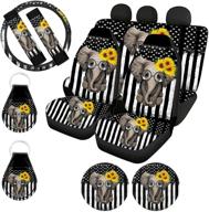 wellflyhom american flag seat covers car accessories elephant sunflower cute bucket seat cover full set with steering wheel cover logo