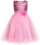 sparkling uhnice sequin sleeveless tulle flower girls' dresses - stylish clothing for little ones! logo