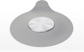 img 2 attached to 🛁 Grey OXO Good Grips Silicone & Stainless Steel Tub Stopper