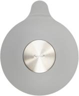 🛁 grey oxo good grips silicone & stainless steel tub stopper logo