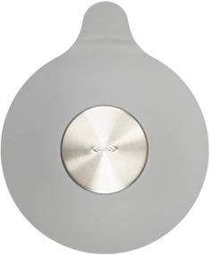 img 4 attached to 🛁 Grey OXO Good Grips Silicone & Stainless Steel Tub Stopper