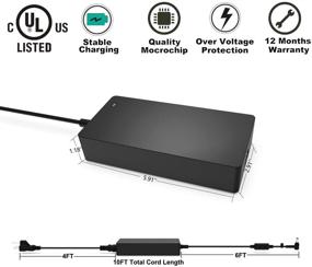 img 1 attached to 🔌 UL Listed Power Supply Cord Cable - 180W 150W AC Adapter Charger for MSI 8RC 8RD Thin 8SC 9SC 9SCX 10SCXR-222, GF65 Thin 9SE 9SD 10SER, GF75 Thin 9SC 10SEK 10SER 10SCXR 10SDK 10SCXK 10SDR Laptop