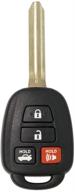 keyless2go replacement: new car key for hyq12bdm & hyq12bel with h chip - enhance your vehicle's security! logo