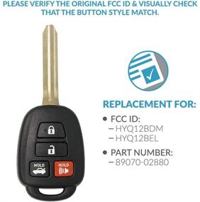 img 1 attached to Keyless2Go Replacement: New Car Key for HYQ12BDM & HYQ12BEL with H Chip - Enhance Your Vehicle's Security!