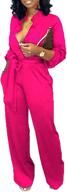 👗 lantern jumpsuits: women's clothing with straight business waistband - jumpsuits, rompers & overalls logo