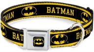 collar seatbelt buckle batman stripe logo