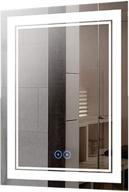 🪞 vertical dimmable led bathroom mirror with anti-fog function - decoraport 28 x 36 inch (dk-a-ck160-d) logo