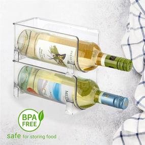 img 2 attached to Максимизируйте пространство с JINAMART стеллажем для хранения вин: помещает 2 бутылки на кухонных столешницах или в холодильнике