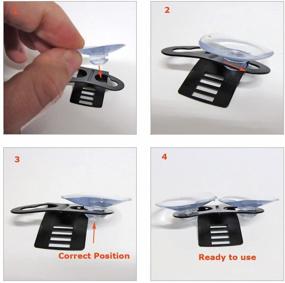 img 1 attached to 🚗 Ramtech 4-Pack Замена присосок для автомобильных лобовых стекол СОзаЩИТА ПАСПОРТ Радарно-лазерные детекторы (Не оригинальные)