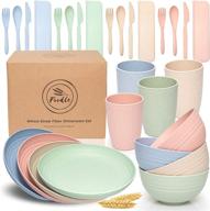 foodle wheat straw dinnerware sets logo