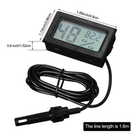 img 3 attached to 🌡️ 3 Mini Digital Thermometer Hygrometer: Accurate Indoor Temperature and Humidity Monitoring for Your Incubator, Reptile Tank, and Plant Terrarium
