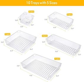 img 3 attached to IPOW 10 Piece Organizer Different Dividers