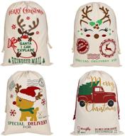 lsjdeer рождественские мешочки-украшения для упаковки подарков логотип