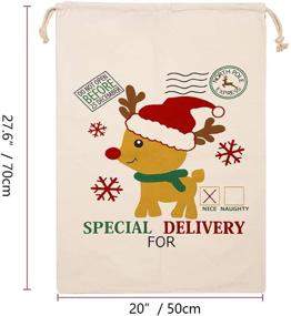 img 3 attached to LSJDEER Рождественские мешочки-украшения для упаковки подарков
