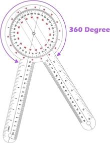 img 2 attached to 🔍 Transparent Orthopedic Goniometer Protractor for Accurate Measurements