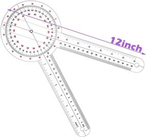 img 3 attached to 🔍 Transparent Orthopedic Goniometer Protractor for Accurate Measurements