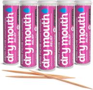 🦷 xero's 100 infused flavored toothpicks 5 pack - tropical mint for long-lasting fresh breath & dry mouth prevention logo