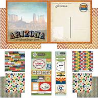 📚 arizona vintage 12x12 scrapbook kit - scrapbook customs themed paper, stickers, and more logo