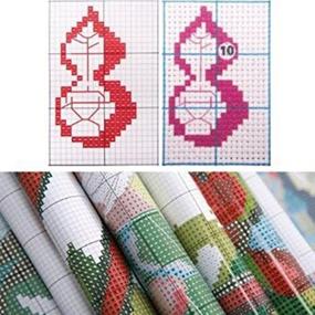img 3 attached to 🎄 CaptainCrafts Elk Deer Christmas Stocking: Hot New Cross Stitch Kit for Counted Embroidery - Needlecrafts Patterns with Stamped Design