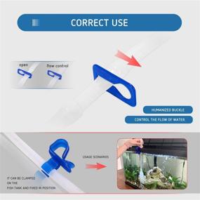 img 1 attached to 🐠 VIVOSUN Aquarium Gravel Cleaner Siphon Fish Tank Vacuum with Fishing Net, Long Nozzle, Water Flow Controller - BPA Free