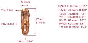 img 1 attached to 🔥 Enhance Welding Precision with 51-Piece TIG Gas Lens Collet Body Consumables Kit for QQ300 PTA DB SR WP 17 18 26 TIG Welding Torch