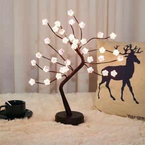 img 3 attached to Firefly Bonsai Tree Light Artificial Home Decor and Artificial Plants & Flowers