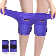 🏐 goando knee pads for dancers & volleyball – women's protective knee pads for girls – 1 pair elbow pads for dancing, running, hiking, and basketball – anti-slip, breathable, soft sponge knee pads (size s, blue) logo