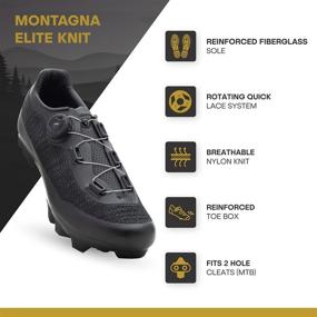 img 3 attached to 🚴 Tommaso Montagna Men's Mountain Bike Shoes: Ultimate MTB Indoor Cycling Shoe with Velcro Straps, Buckle, and SPD Cleat Compatibility - Black