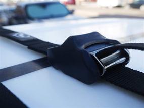 img 2 attached to Ho Stevie! 15ft Surfboard Tie Down Straps - No Scratch - Pair, for Car Truck SUV with Roof Racks - Ideal for SUP, Kayak, Canoe