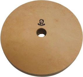 img 3 attached to 🔪 Premium 5-inch Leather Honing Wheel - 3/4-inch Width - Perfect Fit for 1/2-inch Arbor - Includes Buffing Compound