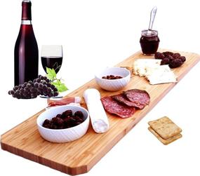 img 4 attached to 🎋 Bamboo Extra Large Charcuterie Board: A Perfect Slice of Elegance and Functionality