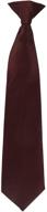 👔 stylish umo lorenzo clip on tie for boys - solid color design | perfect for formal wear logo