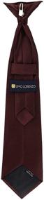 img 3 attached to 👔 Stylish Umo Lorenzo Clip on Tie for Boys - Solid Color Design | Perfect for Formal Wear