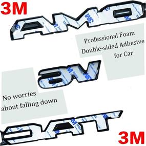 img 2 attached to Auto Safety Blackout Emblems Overlay Tailgate Letters KIT Compatible With 2016-2021 Taco ABS Plastic