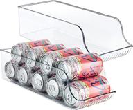 🥫 homeries can drink holder storage & dispenser bin for refrigerator, freezer, countertop, cabinets & pantry - pack of 2 - holds up to 9 cans (7oz) - beverage & canned food organizer: organize your drinks & food conveniently! логотип