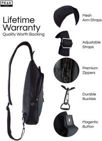 img 3 attached to Revolutionary Peak Gear Compact Crossbody Backpack: Unmatched Versatility and Style