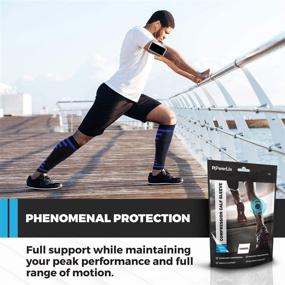 img 3 attached to PowerLix Calf Compression Sleeve (Pair) – Premium Calf Cramp &amp; Shin Splint Sleeves for Men &amp; 🏃 Women – Leg Compression Socks 20-30 mmHg – Excellent for Pain Relief, Running, Work, Travel, Sports &amp; More