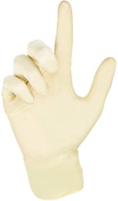 img 1 attached to 🧤 Medium Chef's Star Latex Disposable Gloves - Lightly Powdered, Comfortable, Natural; 100 Gloves per Box